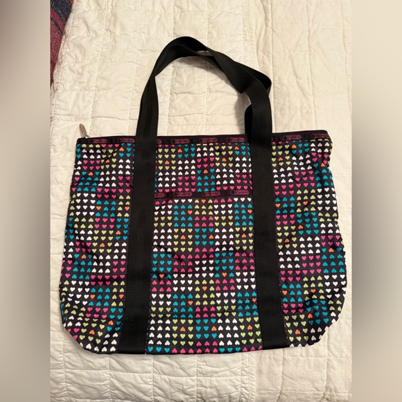 Colorful Heart Pattern Tote Bag - Picture 1 of 3